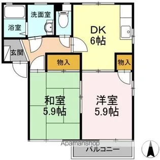 メイゾンアプリコット C【2階】の間取り