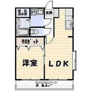 フレンドハイツ上福【3階】の間取り