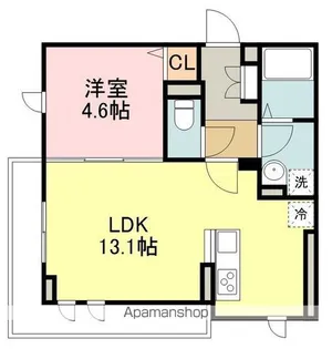 LUANA・AIR・RESIDENCE宮町【2階】の間取り