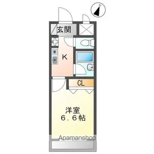 ヴィラ・パープル【4階】の間取り