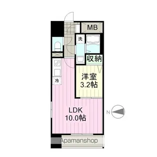 サンライズ本町【6階】の間取り