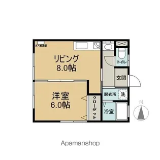 ウイングアスカ【201号室】の間取り