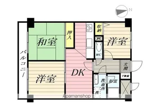 ライオンズマンション東寺尾【4階】の間取り