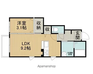 レトア上諏訪【101号室】の間取り