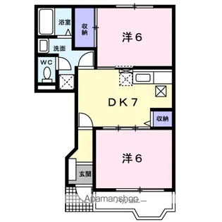 クァイエット【1階】の間取り