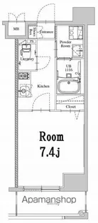 エンクレスト天神WEST【5階】の間取り