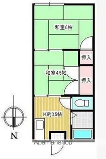 コーポアイビス【2階】の間取り