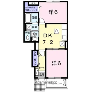 ヴィラ フォーリスト【1階】の間取り