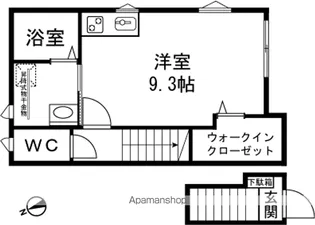 リバーズⅡ【202号室】の間取り