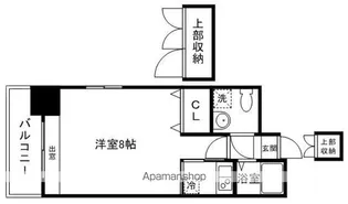 エステートモア平尾パージュ【8階】の間取り