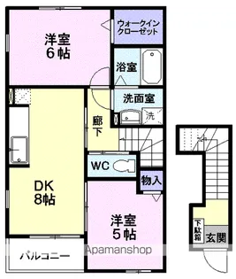 コモド アビターレ【2階】の間取り
