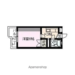 1Kの間取り画像