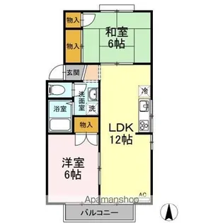 フレンドリー91 C棟【2階】の間取り