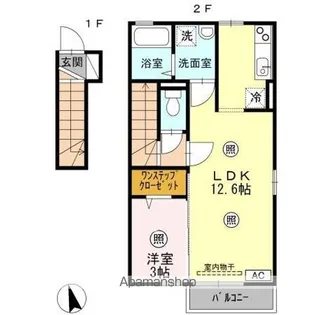 エスペランサ【2階】の間取り