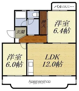 ハイフォレスト【4階】の間取り