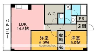 マンション桂【4階】の間取り