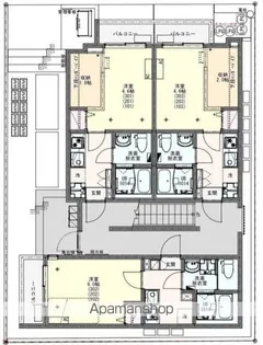 KEIAI RESIDENCE東大宮【2階】の間取り