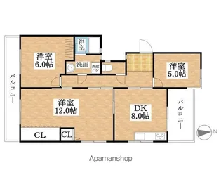 ロイヤルハイツ【2階】の間取り
