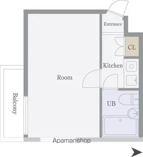 華コート【203号室】の間取り