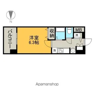 プレサンス名古屋城前ラバンカ【7階】の間取り