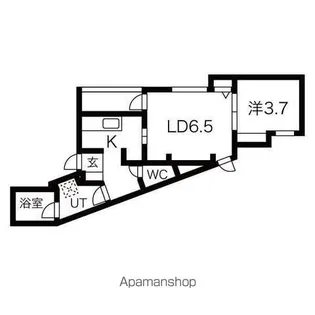 K’S STYLEJR二日市西【1階】の間取り