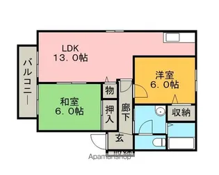サンエクセル小森野【D108号室】の間取り