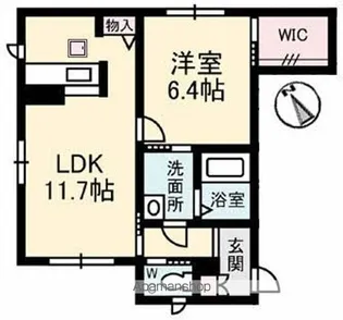 シャーメゾン坂本 2番館【1階】の間取り