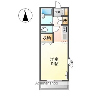STUDIO ENCHANTE公園前【2階】の間取り