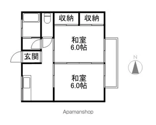 朝暘マンション【203号室】の間取り