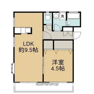 ボナール宇田川A棟【2階】の間取り