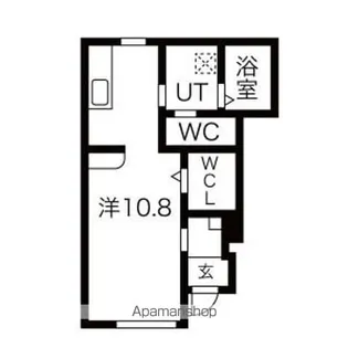 コモド山家【106号室】の間取り