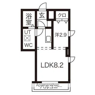 メリディアン柏木【2階】の間取り