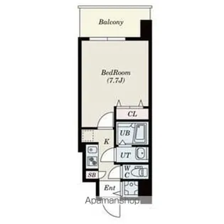 S-RESIDENCE緑橋駅前【8階】の間取り
