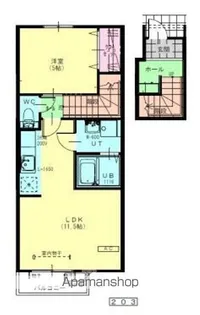 トレーフルⅢ【2階】の間取り