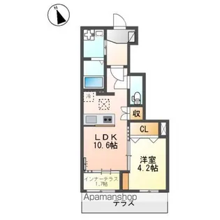 プルミエールみずき【1階】の間取り