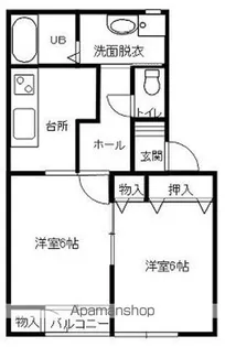シャトルR矢巾【203号室】の間取り
