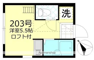 東京都立川市曙町1丁目【アパート】の間取り