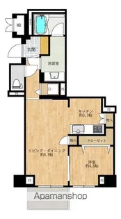 サンリベラ天神大名【8階】の間取り