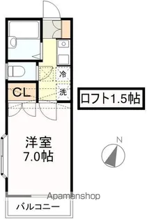 クリスタルパレス弐番館【1階】の間取り