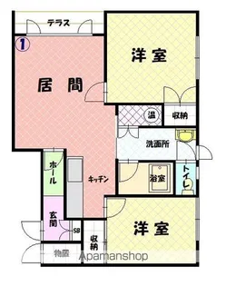 タウンズ秋月A棟【101号室】の間取り