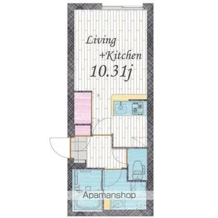 quador車道【206号室】の間取り