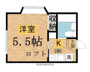 1Kの間取り画像