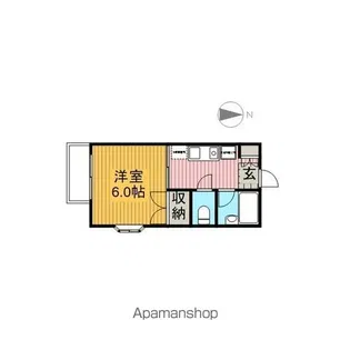 イーストプレイス【2階】の間取り