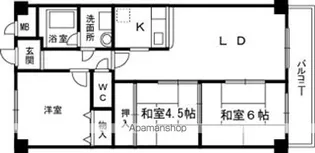 大阪府和泉市肥子町2丁目【マンション】の間取り