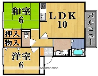 アルタイル梅美台【2階】の間取り