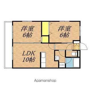 ハミルトングレイス【104号室】の間取り