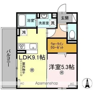 ライジング サン【3階】の間取り