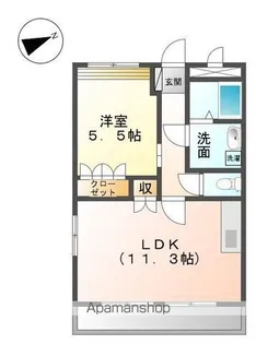 モン・リーブル【101号室】の間取り