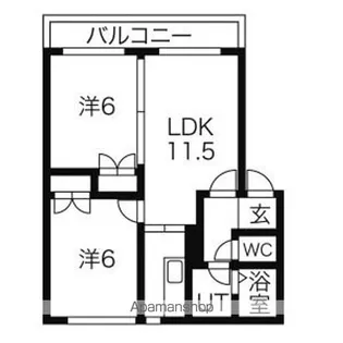大光参番館【2階】の間取り