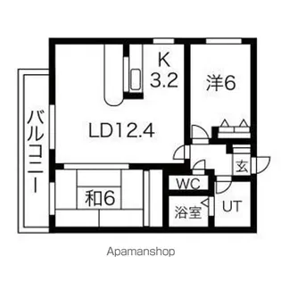 コンフォート札幌【4階】の間取り